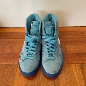 Blue Nike High tops
